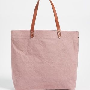 NWT-Madewell Canvas Transport Tote - Pink/Salmon